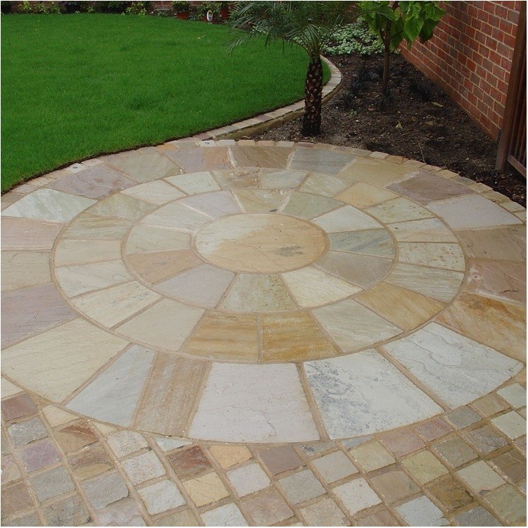 Mint Riven Sandstone Setts 6.1m2 Pack, 100x100x4070mm