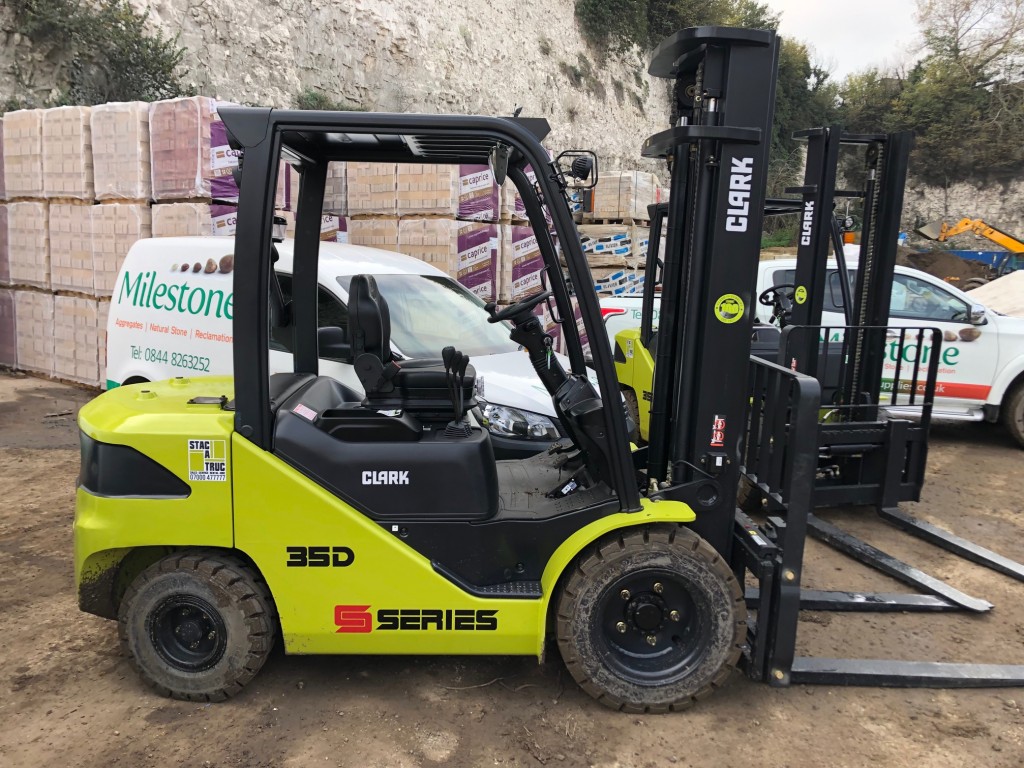 Milestone acquires two brand new, high spec Clark forklifts