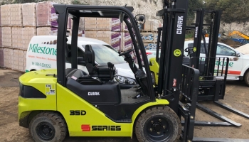 Milestone acquires two brand new, high spec Clark forklifts 